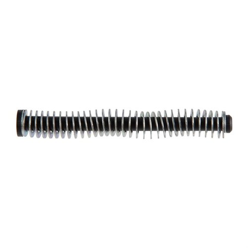 Ersättningsrecoil spring och guide rod assembly för Glock® standard frame pistoler, vilket säkerställer pålitlig funktion och förbättrad skjutprecision.