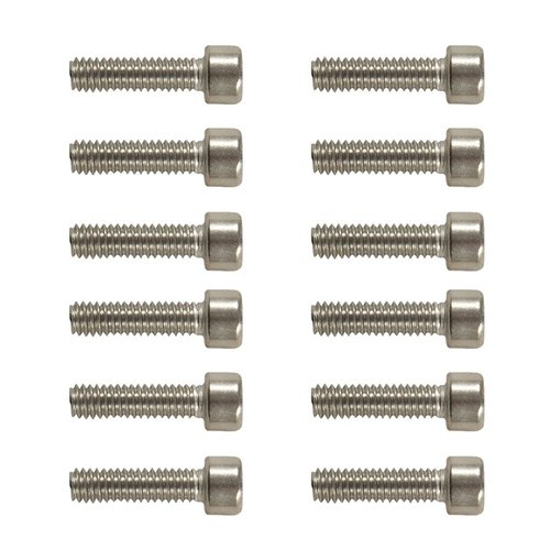 Praktiska 12-pak med Torx Head Base Screws i rostfritt stål, perfekta för att uppgradera ringar och fästen utan att köpa för mycket. 12 skruvar per paket.