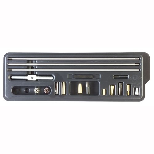 .22-.32 MASTER CHAMFERING KIT ger en perfekt, chatterfri fas som minimerar fouling. Inkluderar flera verktyg för att effektivt bearbeta .22 och .32 kaliber.
