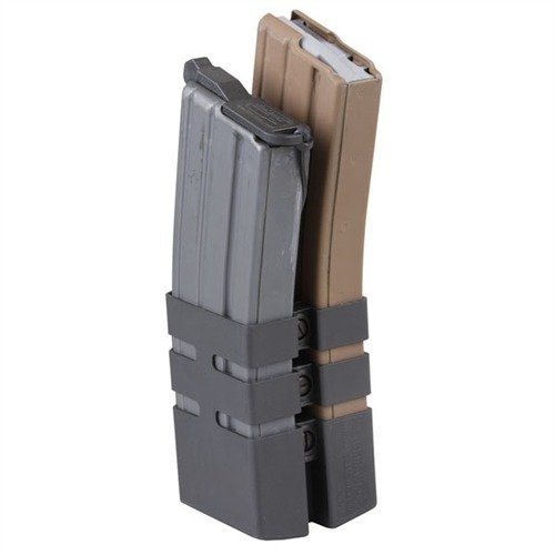 AR-15/M16 MAGAZINE COUPLER binder en reservmagasin direkt till vapnet för snabba taktiska omladdningar, med justerbart grepp och skydd för topprundan.