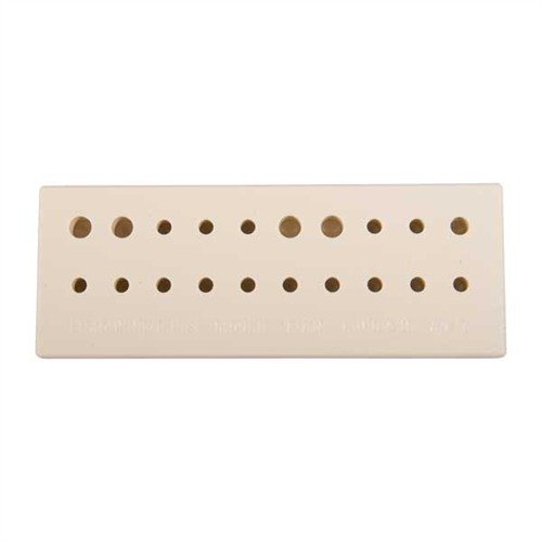 Denna ROLL PIN PUNCH SET från BROWNELLS innehåller 19 st olika stansar och en praktisk bänkblock för att enkelt och säkert installera och ta bort rullstift.