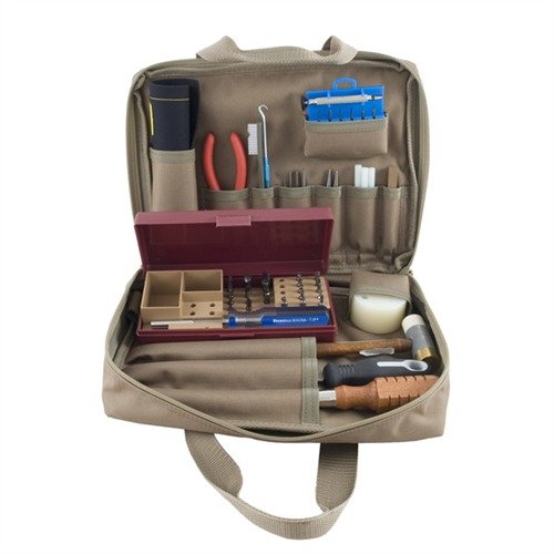 Upptäck BASIC FIELD TOOL KIT från Brownells! 🔧 Ett kompakt kit för fältreparation av vapen, perfekt för jägare och skyttar.