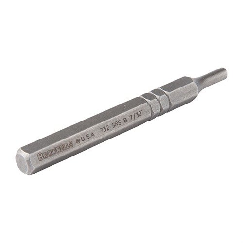 Härdade stålstansar för enkel borttagning av rollpinnar från vapen. Balled tip skyddar pinnens ände och finns i ett set med 7 olika storlekar.