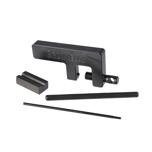 Brownells 1911 Plunger Tube Staking Tool säkerställer att plunger tuben fästs utan skador, med justerbar design för alla ramtyper och lång livslängd.