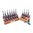 BROWNELLS SUPER MASTER GUNSMITH'S FIXED-BLADE SCREWDRIVER SET W/BLOCK