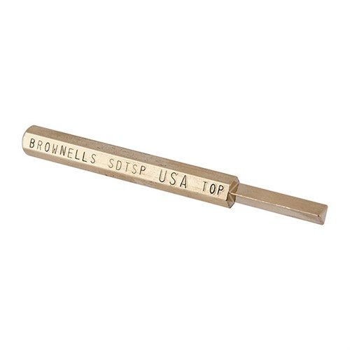 Brownells Small Dovetail Sight Punch underlättar installation, borttagning och justering av små handgunsikter med sin unika triangulära ansikte och robusta design.