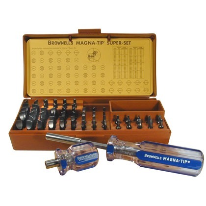 MAGNA-TIP 58 BIT MASTER SCREWDRIVER SET erbjuder anpassade bits för perfekta skruvjusteringar, med TRUE hollow-ground design för maximal kraftöverföring.