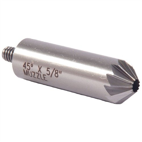 Med 45° CHAMFER CUTTERS kan du enkelt förbättra precisionen och förhindra att skott fastnar i revolverns cylinder. Finns i 1/2