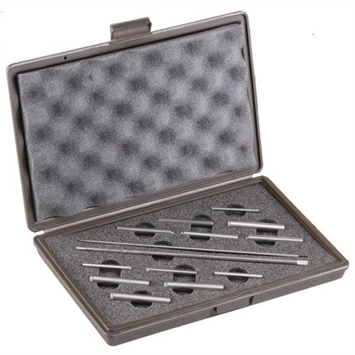 Revolver Range Rods säkerställer perfekt justering mellan pipan och cylindern, med utbytbara huvuden för noggrannhet och professionell inspektion.