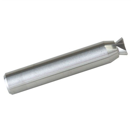 HEINIE REAR SIGHT CUTTER i solid carbide skär den .370 x 65° dovetail som behövs för att montera Heinie bakre sikt. Håller länge även på hårda glidytor.