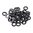 UNCLE MIKES SWIVEL STUD SPACERS BLACK 50 PACK