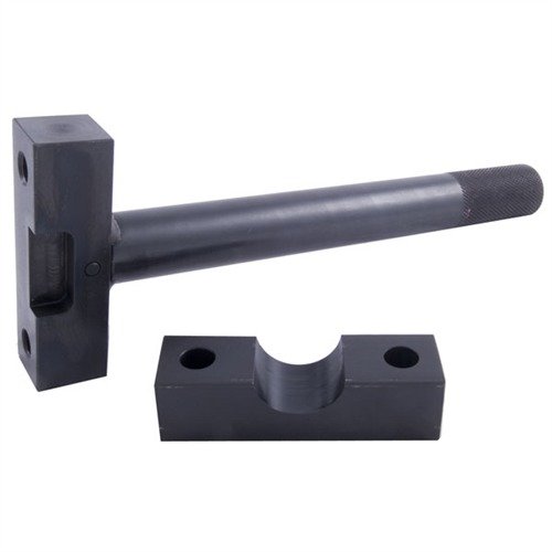 Brownells Large Ring Mauser Rifle Action Wrench & Head erbjuder ett robust verktyg för säker och effektiv montering av pipor på Mauser-rifles, utan att skada mottagaren.
