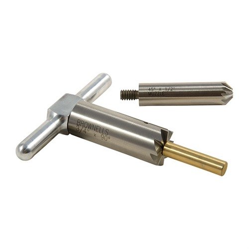 BRASS ONE CALIBER SET för .32 muzzle gör det enkelt att kvadra och chamfera mynningar för rena avfyrningar och snabba omladdningar med justerbara piloter.