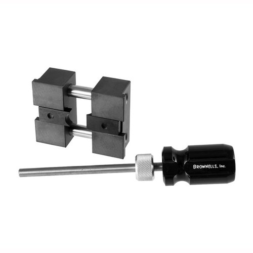 Brownells Single Action Gas Ring Stretcher förbättrar passform och funktion hos revolvrar, minskar cylinderendspel och eliminerar farlig blysprutning.