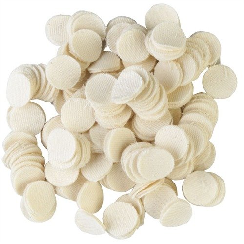 Extra slitstarka flanellpatchar med en fleece- och en naturlig sida för effektiv rengöring, perfekta för loop-style tips. Finns i 100-pack.