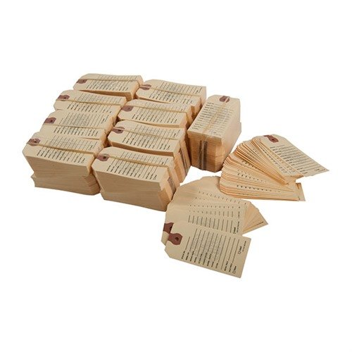 GUN PRICE TAGS i manilla hjälper dig att enkelt prissätta och informera om varje vapen, vilket sparar tid och minskar risken för felprissättning.