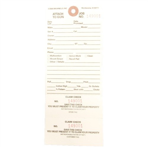 Dessa DOUBLE STUB CLAIM CHECKS ger full kontroll över reparationer med två numrerade stumpar, vilket eliminerar förväxling och säkerställer korrekt hantering.