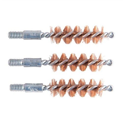 STANDARD LINE BRONZE BORE BRUSHES ger grundlig rengöring med hållbara bronsborst och en robust stång, perfekta för både pistol och gevär.