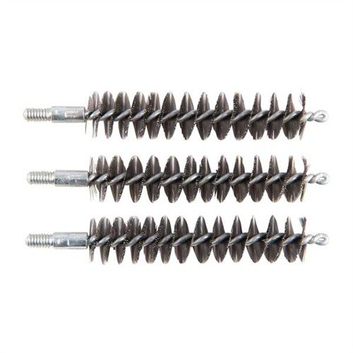 STANDARD LINE STAINLESS 50 CALIBER RIFLE BRUSH 3 PACK erbjuder kraftfull rengöring av kraftigt förorenade pipor med hållbara rostfria borst, perfekt för verkstaden.