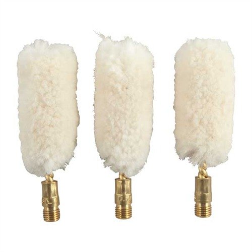 Wool Bore Mops i 100% ren ull ger effektiv rengöring av ditt vapen, med en skonsam brass shank som skyddar pipan och säkerställer en grundlig applicering av rengöringsmedel.