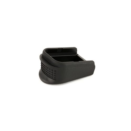 GRIP EXTENSION för GLOCK® ger bättre rekylkontroll och komfort, vilket möjliggör en full handgrepp och mer konsekvent träffbild.