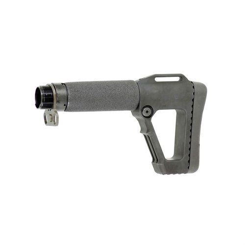 AR-15 SOCOM STOCK erbjuder justerbar längd med fem lägen, bekväm kuddning, robust aluminiumkonstruktion och en inbyggd hammare för mångsidig användning.