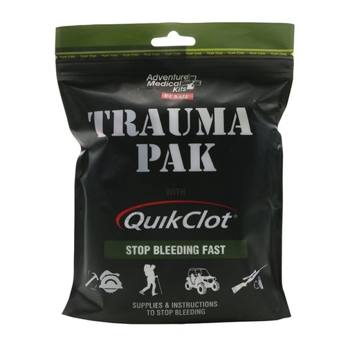 Trauma Pak W/Quik Clot är en kompakt och lättviktig traumapack som snabbt kontrollerar blödningar med hemostatiska medel och viktiga första hjälpen-förnödenheter.