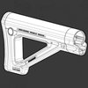 MOE Fixed Carbine Stock erbjuder ett fast och slankt alternativ för AR-15, med förbättrad kindstöd och flera fäste för slingor, enkel installation.