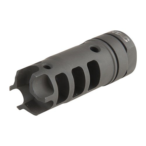 LANTAC Dragon Muzzle Brake förbättrar mynningkontroll och minskar kännbar rekyl, perfekt för snabba och precisa följdskott, även vid automateld.
