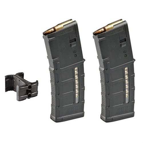 Hållbara Magpul PMAGs med Mag Link kopplingskit möjliggör snabba omladdningar och alltid redo ammunition, utan skrammel tack vare säkra polymerlänkar.