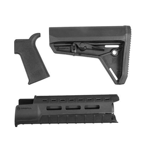 Uppgradera din AR-15 med Magpul MOE-SL möbelset, inklusive en lätt och modulär handskydd, ergonomiskt grepp och justerbar kolv för bättre kontroll.