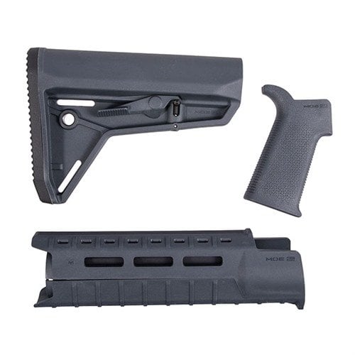 Uppgradera din AR-15 med Magpul MOE-SL möbelset, inklusive en lätt, modulär handguard, ergonomiskt grepp och en justerbar buttstock för optimal kontroll.