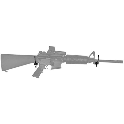 Slatwall Gun Cradles ger en säker och attraktiv visning av långvapen, med vinylbelagd ståltråd som skyddar mot repor och stödjer prislappar.