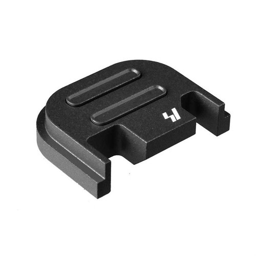 Strike Industries V2 Slide Plate för GLOCK erbjuder en hållbar, anodiserad design med verktygsfri demontering och anpassningsbara färger, perfekt för GLOCK-modeller 17-39.