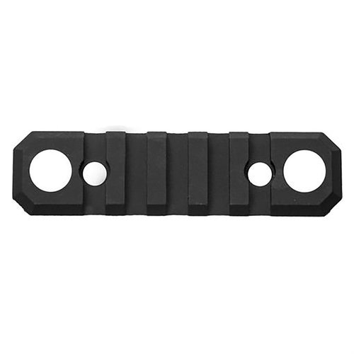 Grovtec KeyMod Rail Push Button Base ger en 5-slot Picatinny rail för att enkelt montera lasers, sikten eller tillbehör på din KeyMod handguard.