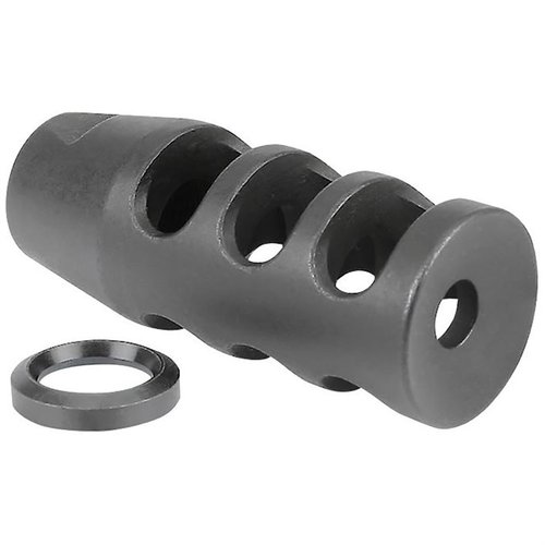 AR .308 Muzzle Brake med tre kammardesign minskar kraftigt uppstigningen, tillverkad av verktygsstål med fosfatfinish, 5/8-24 gängor, livstidsgaranti.