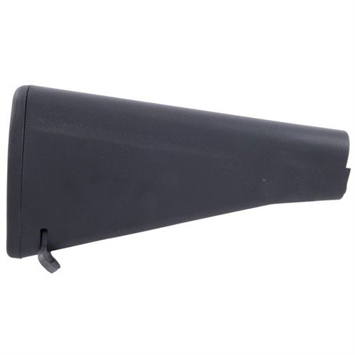 AR-15 STOCK FIXED RIFLE LENGTH erbjuder hållbarhet och en praktisk förvaringsfack för verktyg, passar både A1 och A2 med mil-spec kvalitet.