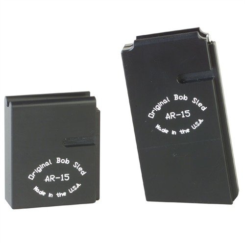 AR-15 BOB SLED 223/5.56 möjliggör smidig enskild laddning för tävlingar med självlubrikande Delrin® block, hållande slutstycke efter varje skott.