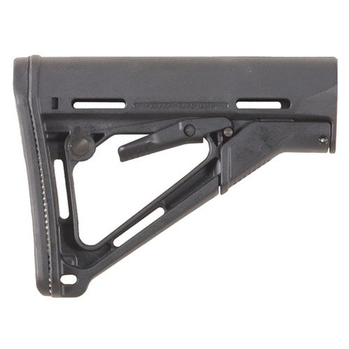 MAGPUL AR-15 CTR COLLAPSIBLE STOCK erbjuder en solid känsla utan spel, snabb justering av längd, och är tillverkad av slitstark nylonpolymer för maximal hållbarhet.