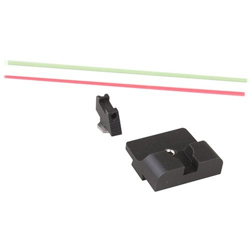 SEVIGNY SERIES FIBER OPTIC SIGHT SET erbjuder snabba målsökningar med justerbara sikten, fiberoptik och Tritium, perfekt för tävling och taktik.