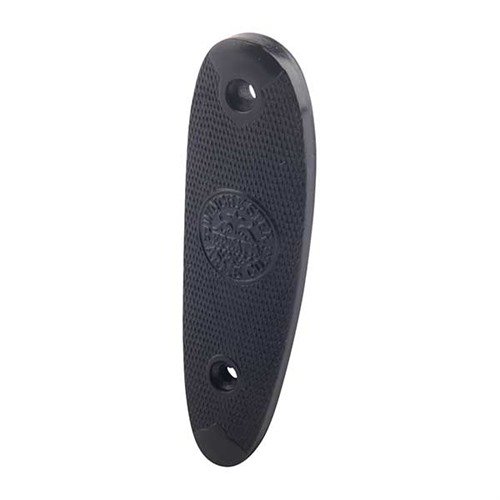 Högkvalitativ reproduktion av buttplate i svart polymer, som matchar originaldesignen perfekt och gör restaurering av gamla gevär och hagelgevär enkelt.