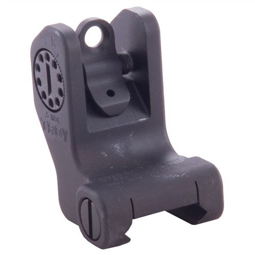 Troy Industries AR-15 Tactical Battle Rear Sight erbjuder snabb och pålitlig backup-sikt med justerbar vindriktning och robust konstruktion i aluminium.