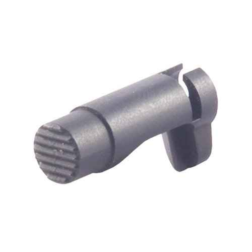 Taktisk magazine catch i härdat stål för säker maghållning och snabb frisättning, med en serraterad knapp för ett bättre grepp och för att förhindra översträckning.