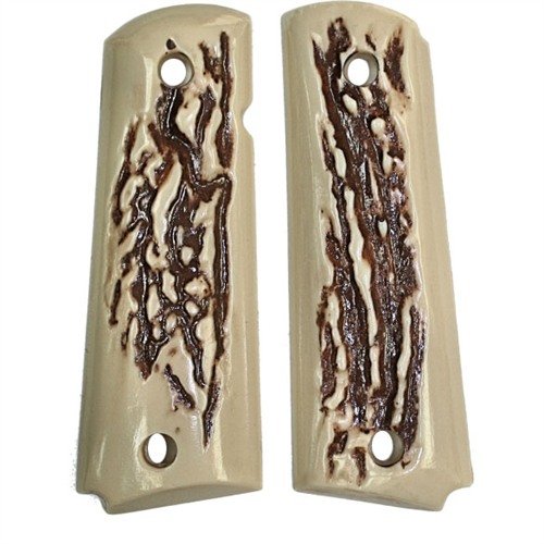 Eleganta och prisvärda reproduktioner av grips i simulerat stag eller elfenben, tillverkade av hållbar polyuretan, perfekt passform och långvarig kvalitet.