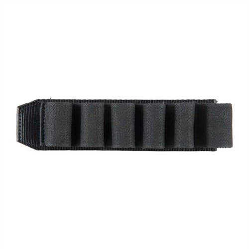 Detachable Side Ammo Carrier ger snabb åtkomst till 6 extra patroner för snabba omladdningar, lättviktig och säker med elastiskt webbmaterial.