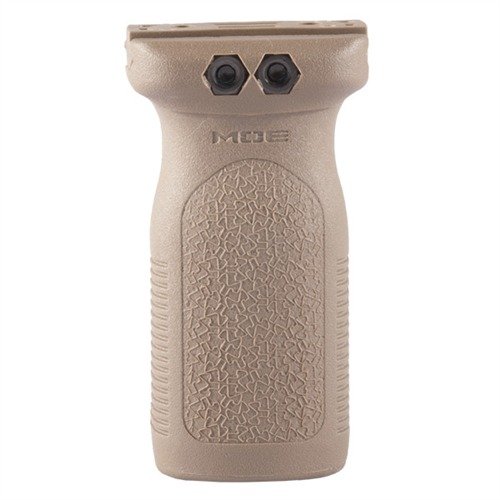 Lättviktig RVG™ vertikalgrip ger optimalt grepp nära pipan, med ergonomisk design, aggressiva texturer och Picatinny-fäste för säker kontroll under alla förhållanden.