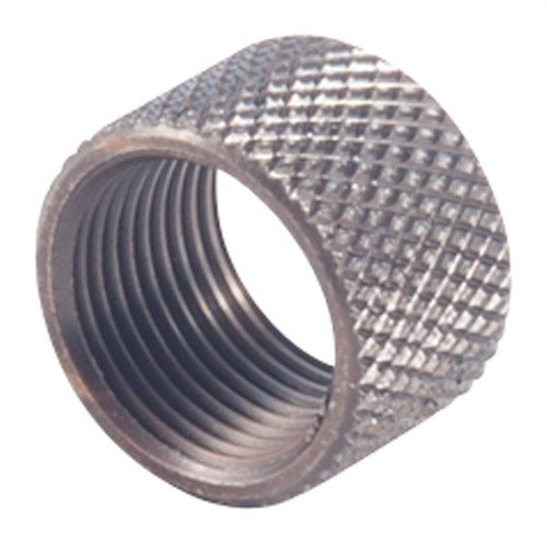 Skydda din threaded barrel med denna THREAD PROTECTOR från LONE WOLF DIST. i 303 rostfritt stål, knurlad och med svart oxidfinish. Passar endast utvalda gängor.