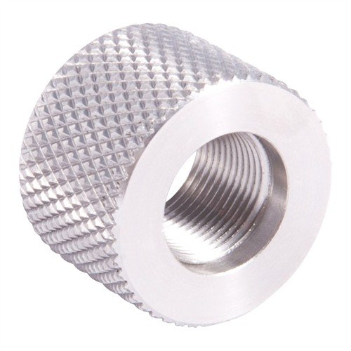 .920 BULL THREAD PROTECTOR 1/2-28 skyddar dina gevärstrådar från skador och är enkel att installera med sin knurlade yta för bra grepp.