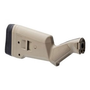 SGA® ambidextrisk buttstock för Remington® 870 erbjuder justerbar längd, ergonomiskt grepp och dämpande butt-pad för ökad komfort och mångsidighet.