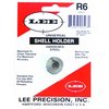 Lee Universal Shellholder #6 är en mångsidig shell holder som passar de flesta reloading presses, men fungerar inte med Lee Auto Prime. Perfekt för effektiv omladdning.